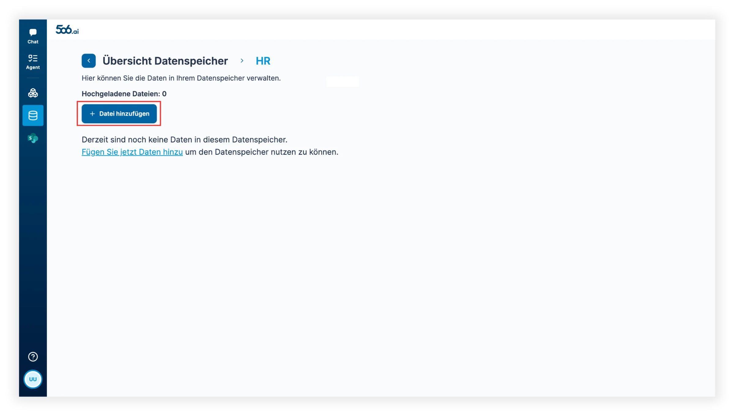 Datenspeicher befüllen 1