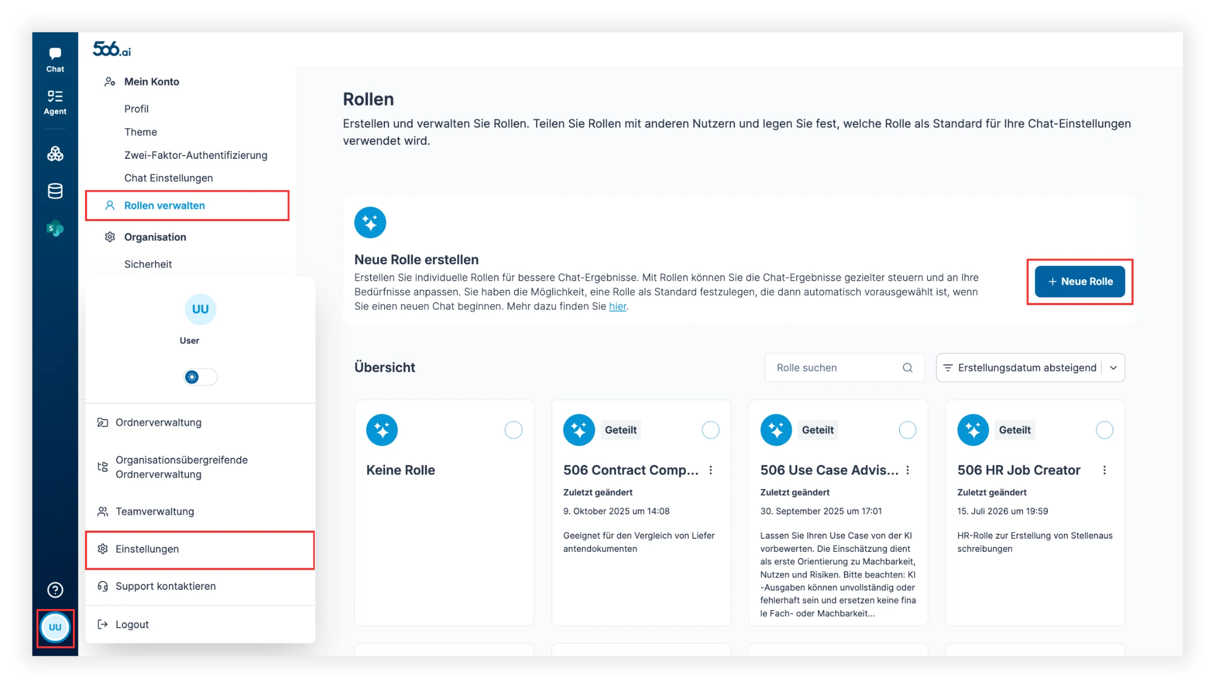 Rollen erstellen & verwalten 1