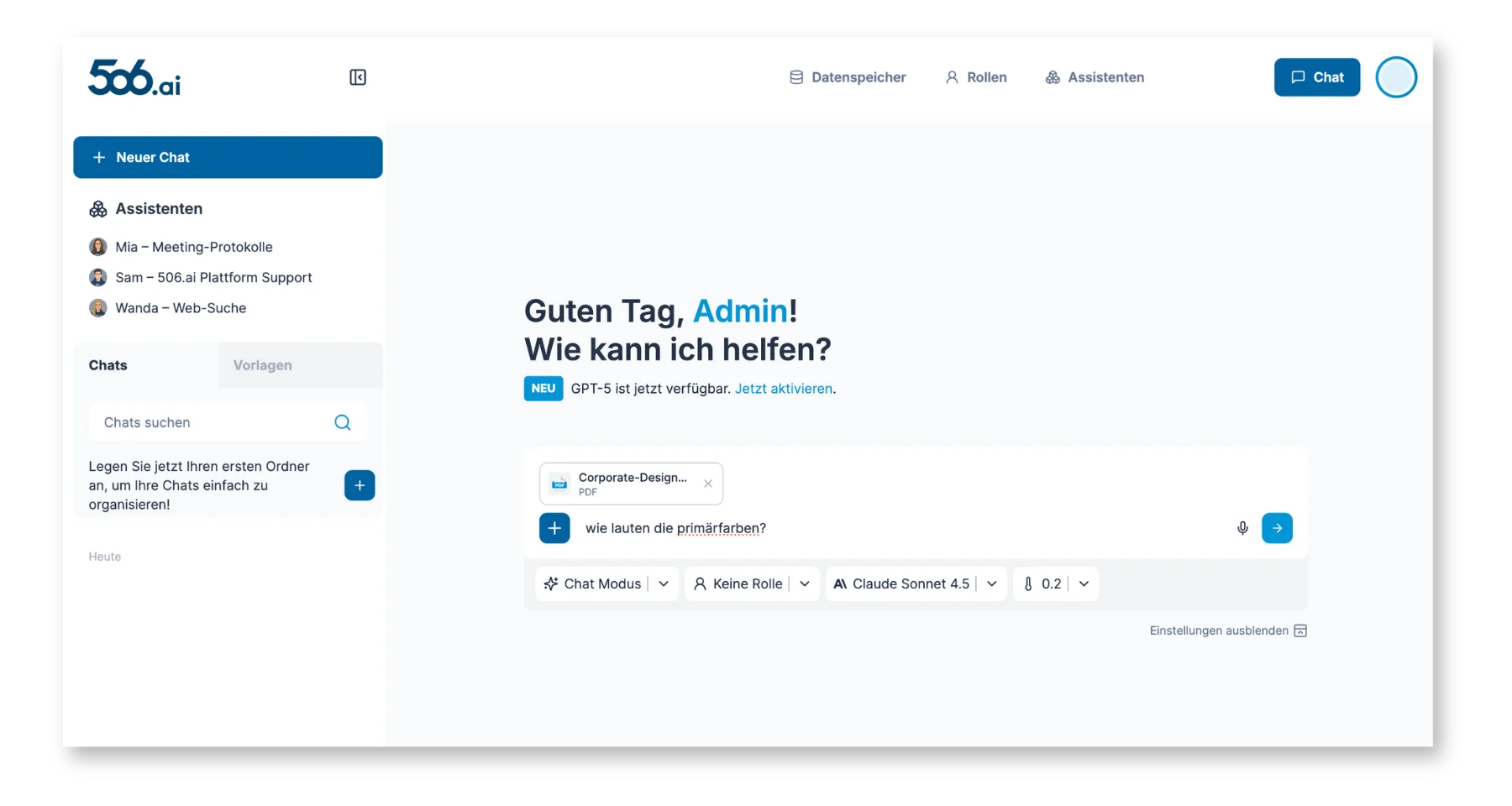 Datei per Drag & Drop in den Chat ziehen — Ansicht 2
