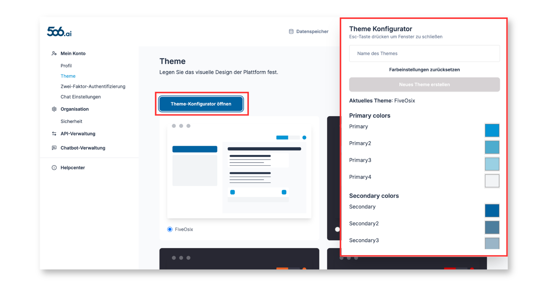 506.ai Plattform Theme Enterprise