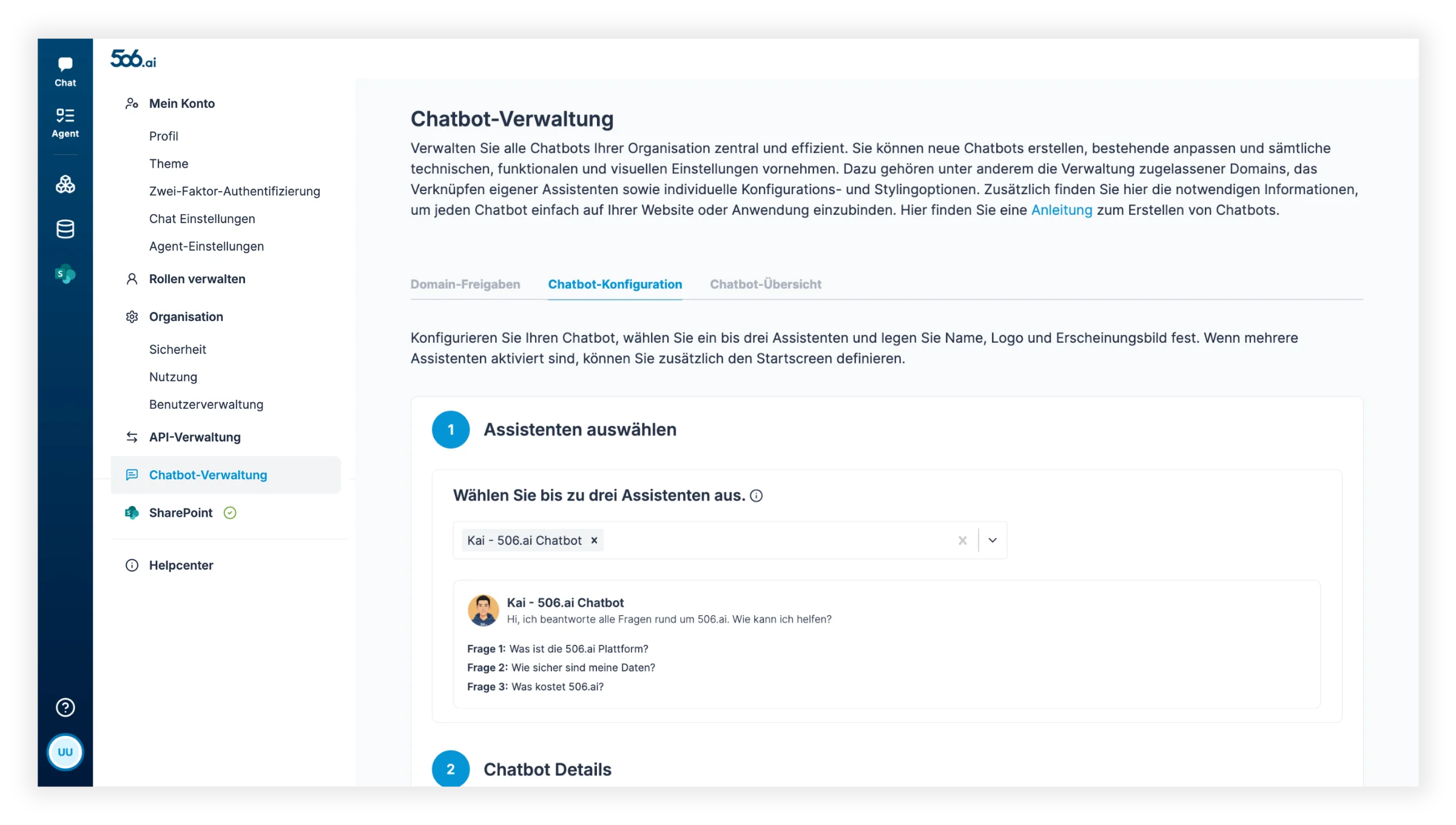 Chatbot Konfiguration 1
