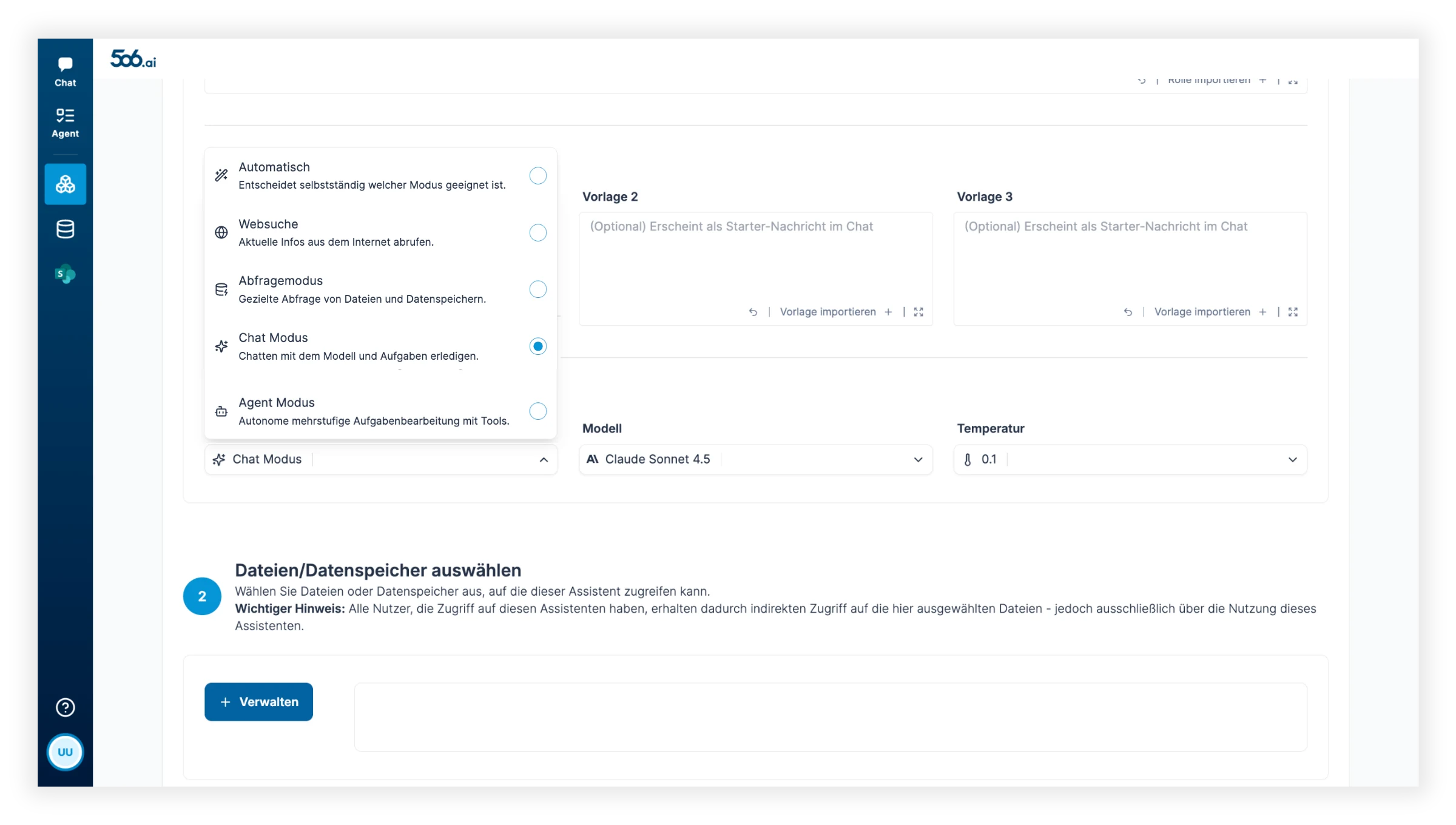 Assistenten Modus