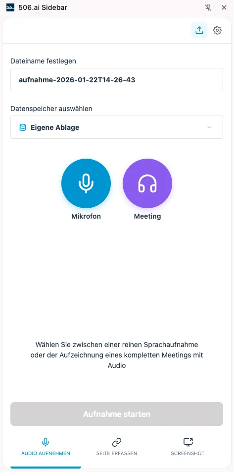 506.ai Sidebar