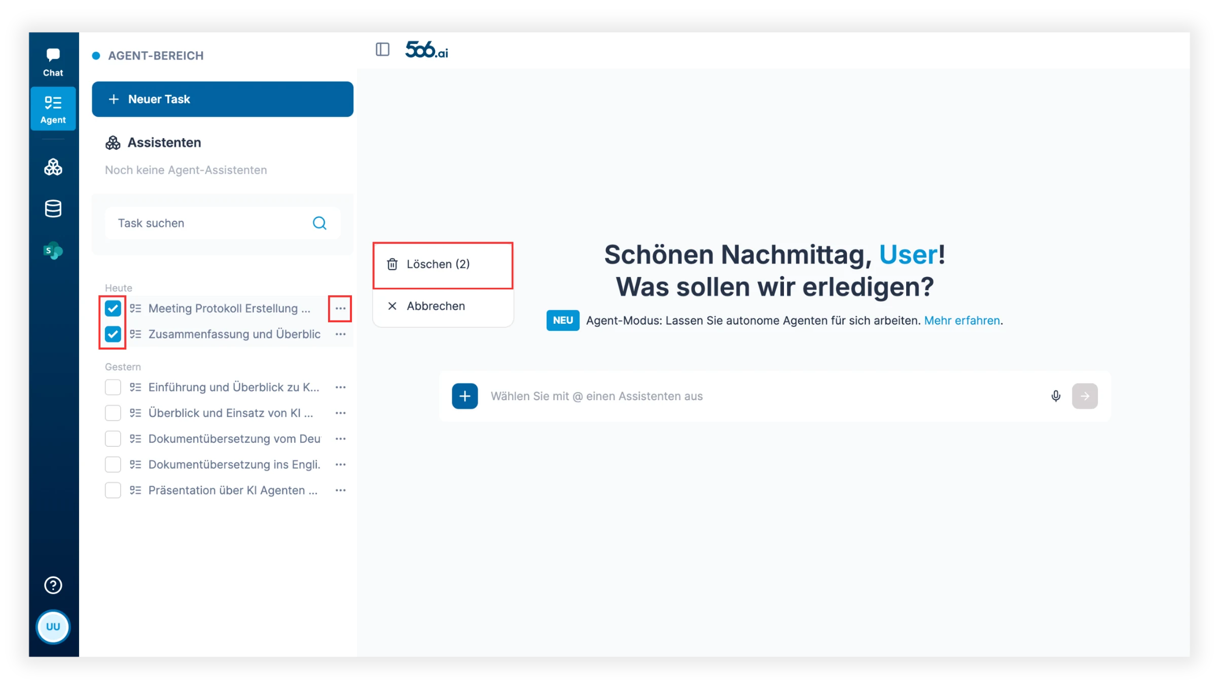 Task umbenennen und löschen 2